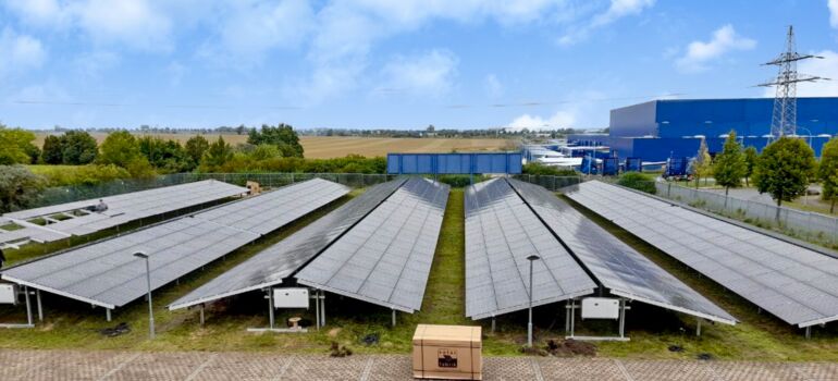 Photovoltaik-Freiflächenanlage bei der Firma Avermann